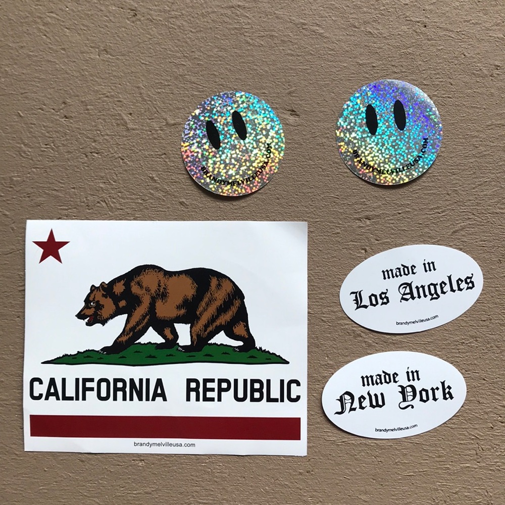 5 brandy Melville stickers